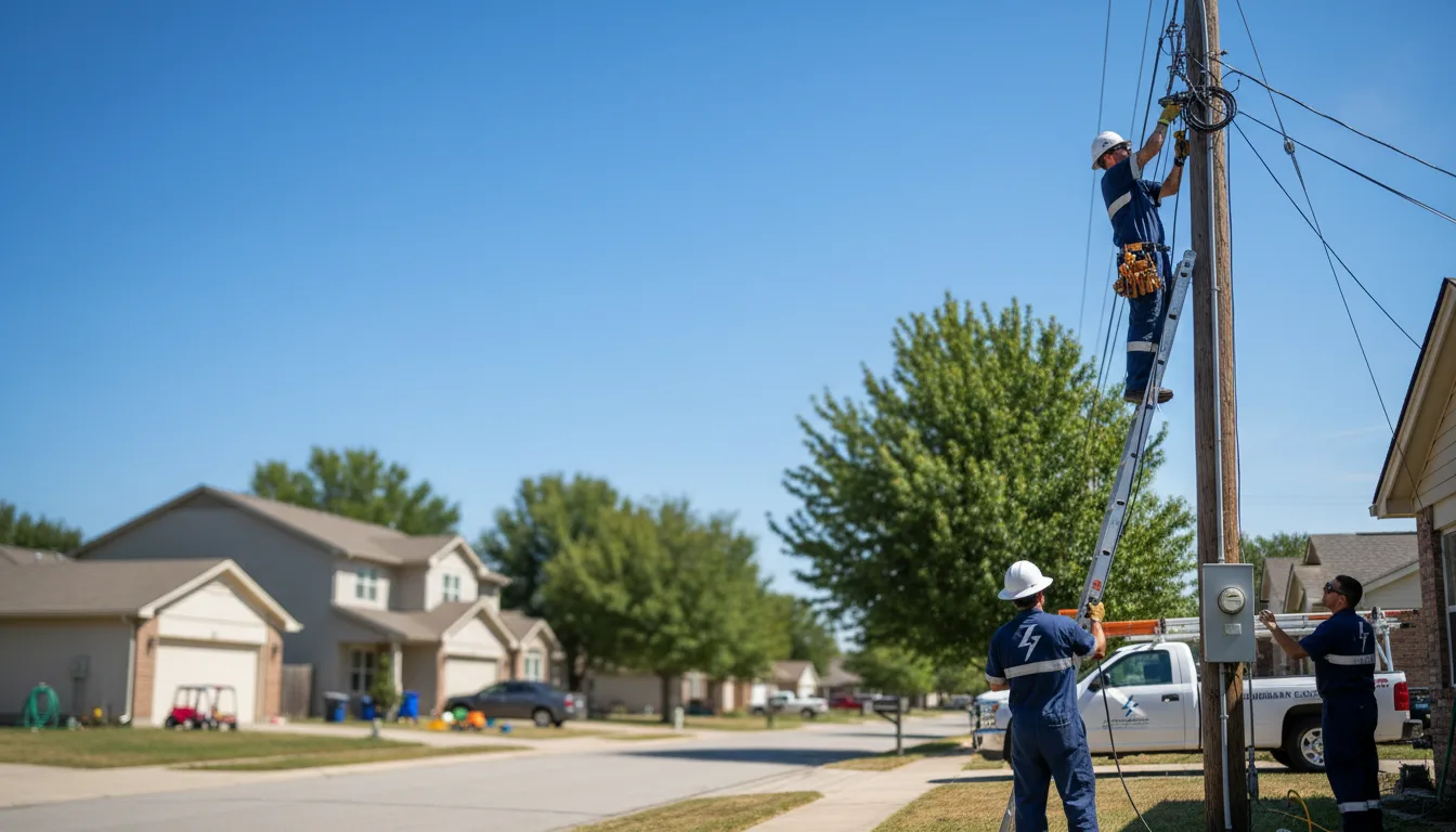 Residential electrician providing installation services in Morristown, IN